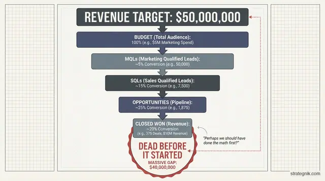 B2B Funnel Math: The Numbers That Kill the Deal Before It's a Lead