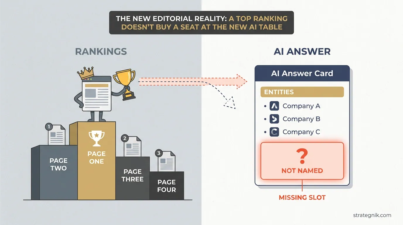 You Rank on Google but Don't Exist in ChatGPT. Here's Why. — Strategnik
